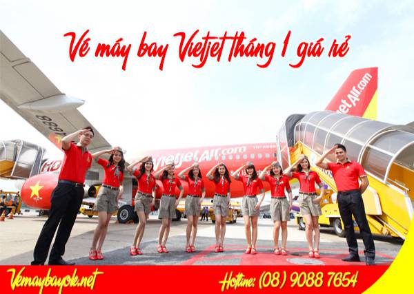 Vé máy bay Vietjet tháng 1